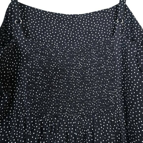 GAP Womens 10 Midi Dress in Black Dot - Picture 6 of 9